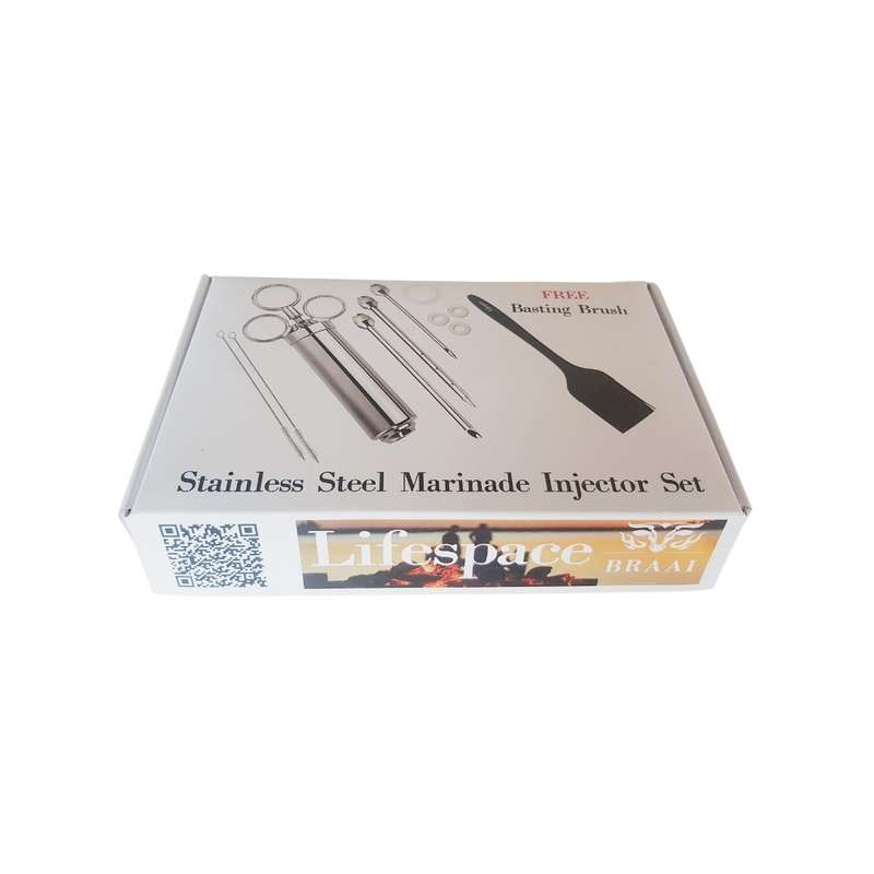 Lifespace Quality Stainless Steel Meat Marinade Injector Set