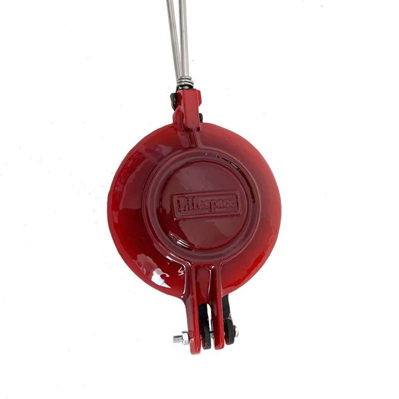 Lifespace Red Enamel Cast Iron Jaffle Irons - 2 pack
