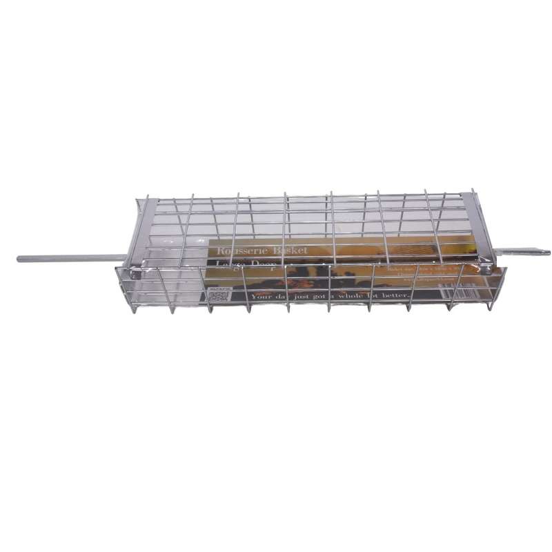 Lifespace Rotisserie Basket - Large Deep Adjustable - Chrome