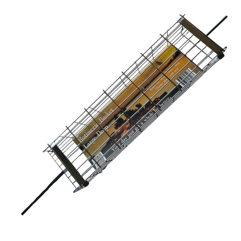 Lifespace Rotisserie Basket - Large Deep Adjustable - Chrome