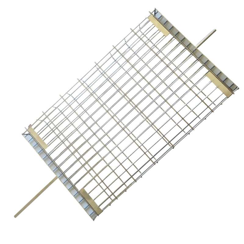 Lifespace Rotisserie Basket - Large Flat Adjustable - Chrome