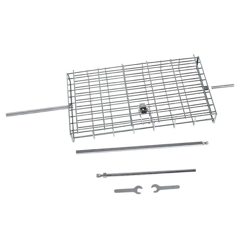 Lifespace Rotisserie Basket - Standard Flat Adjustable - Chrome
