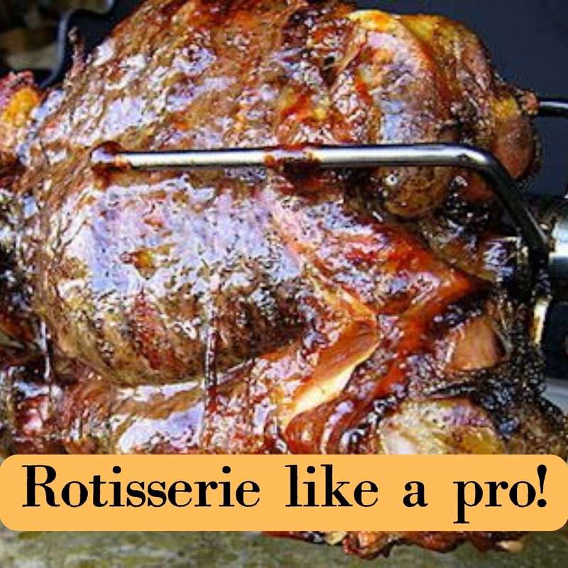 Lifespace Rotisserie Ring for 57cm Kettle Braai with Motor, Shaft & Prongs