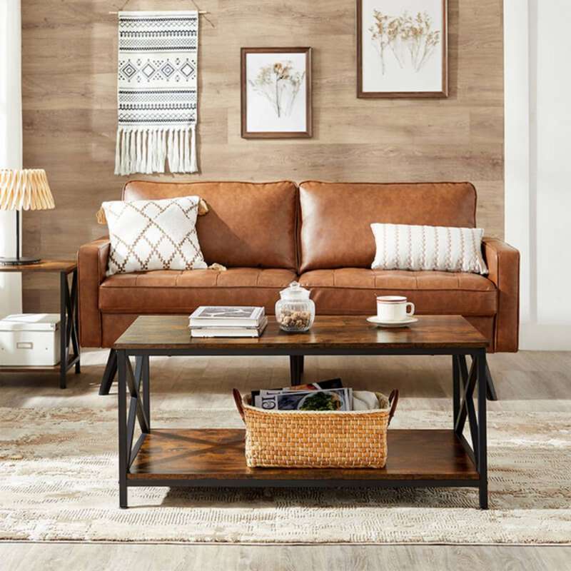 Lifespace Rustic Industrial Centre Coffee Table