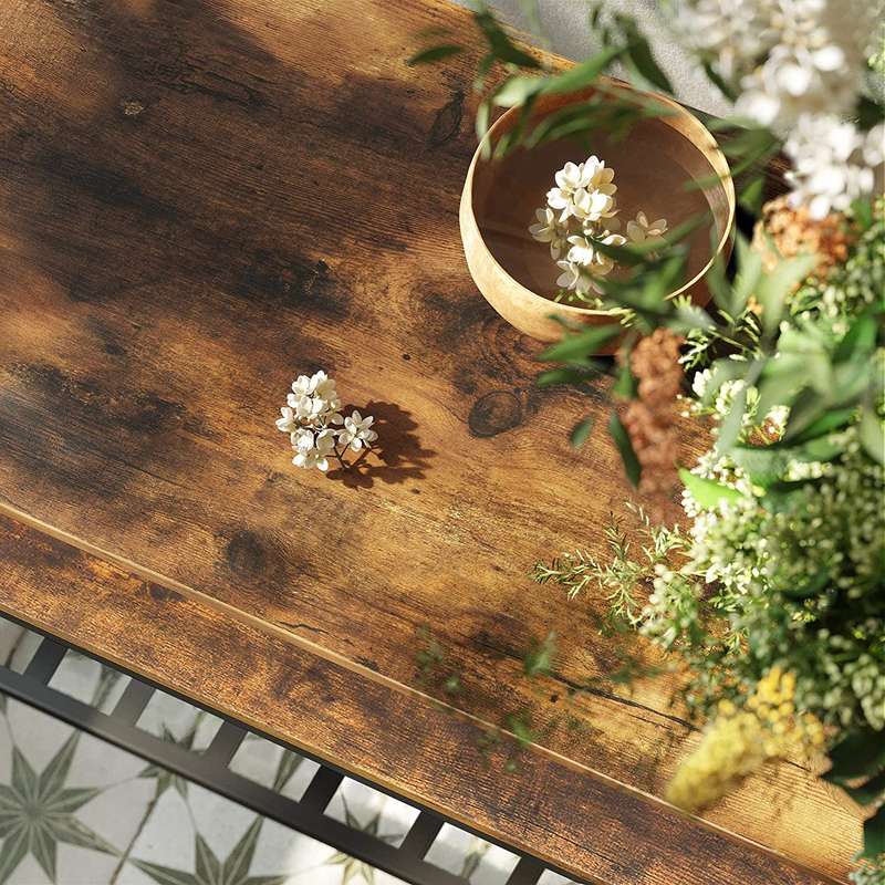 Lifespace Rustic Industrial Kitchen Island Work Table