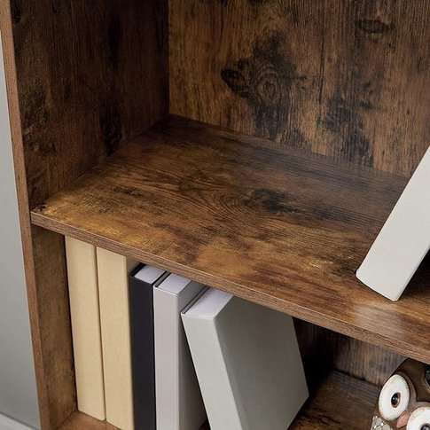 Lifespace Rustic Industrial Retro Bookshelf Cabinet