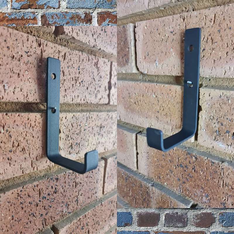 Lifespace Rustic Industrial Utility L-hook - 3 pack