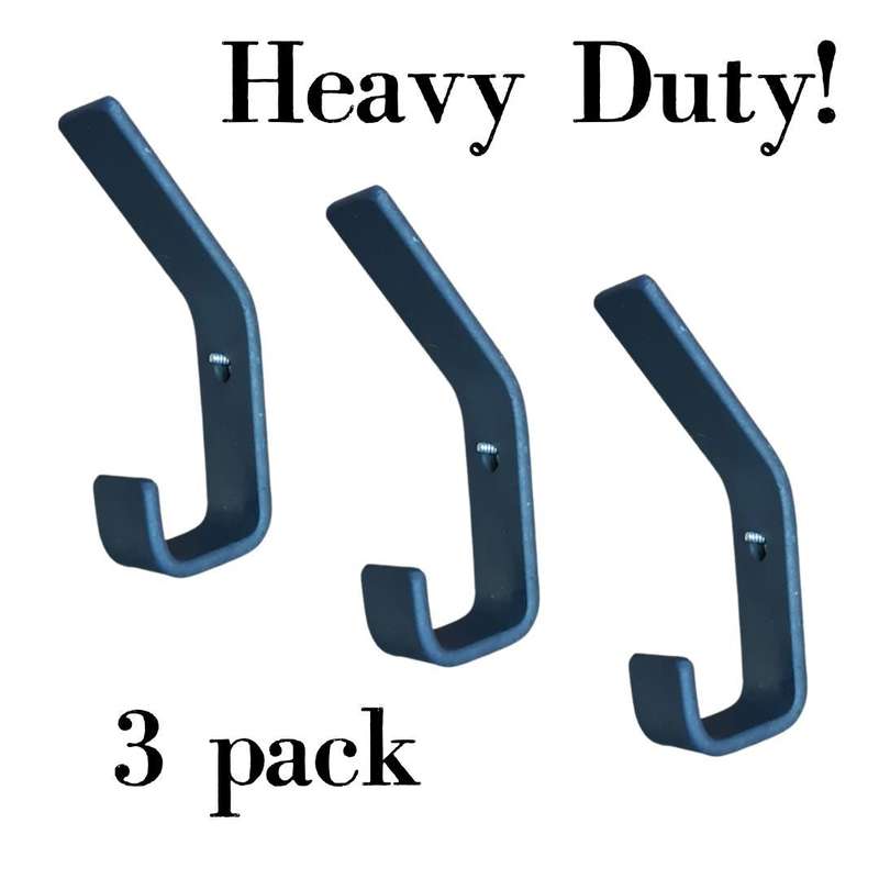 Lifespace Rustic Industrial Utility Single Bar-hook - 3 pack