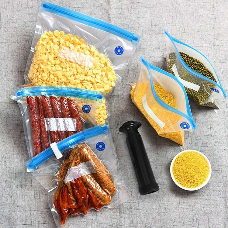 Lifespace Sous Vide Cooking Air Valve Vacuum Reusable Bag - pack of 10 - 21cm x 22cm