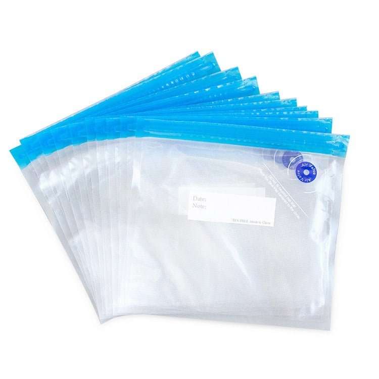 Lifespace Sous Vide Cooking Air Valve Vacuum Reusable Bag - pack of 10 - 21cm x 22cm