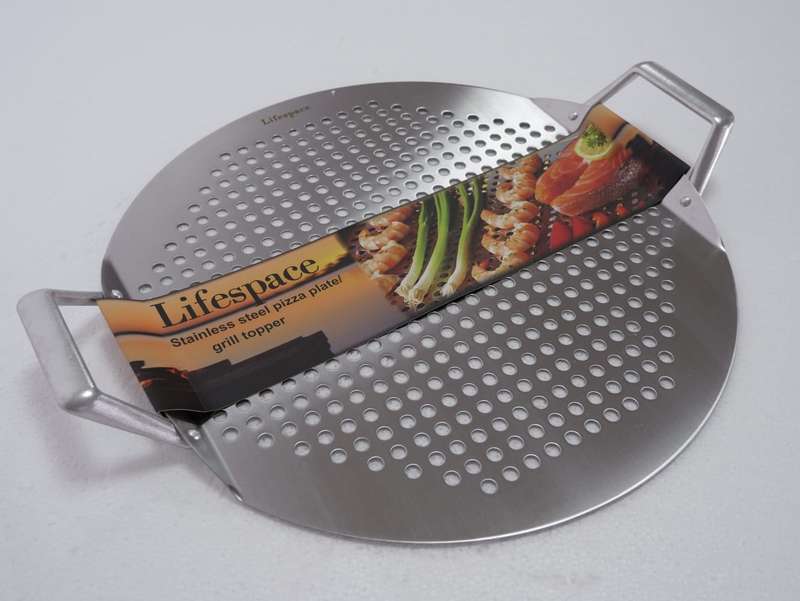 Lifespace Stainless Steel Pizza Plate / Braai Topper