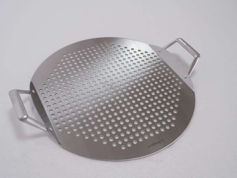 Lifespace Stainless Steel Pizza Plate / Braai Topper