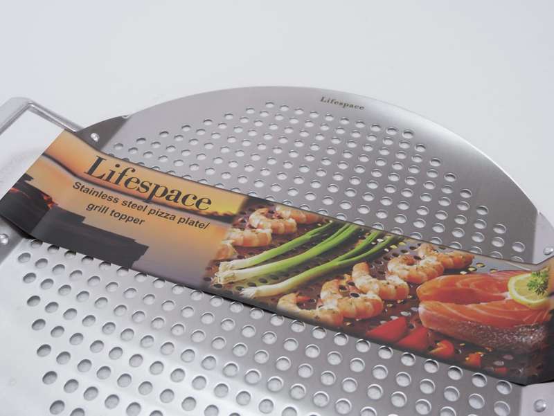 Lifespace Stainless Steel Pizza Plate / Braai Topper
