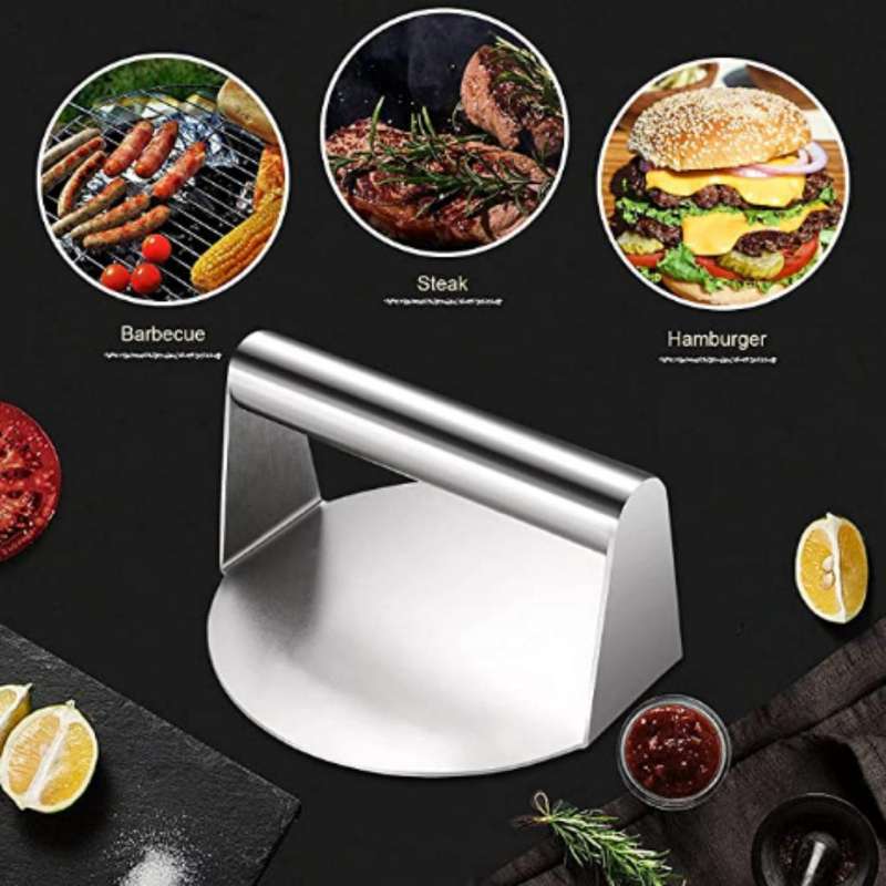 Lifespace Stainless Steel Smash Burger Braai Press