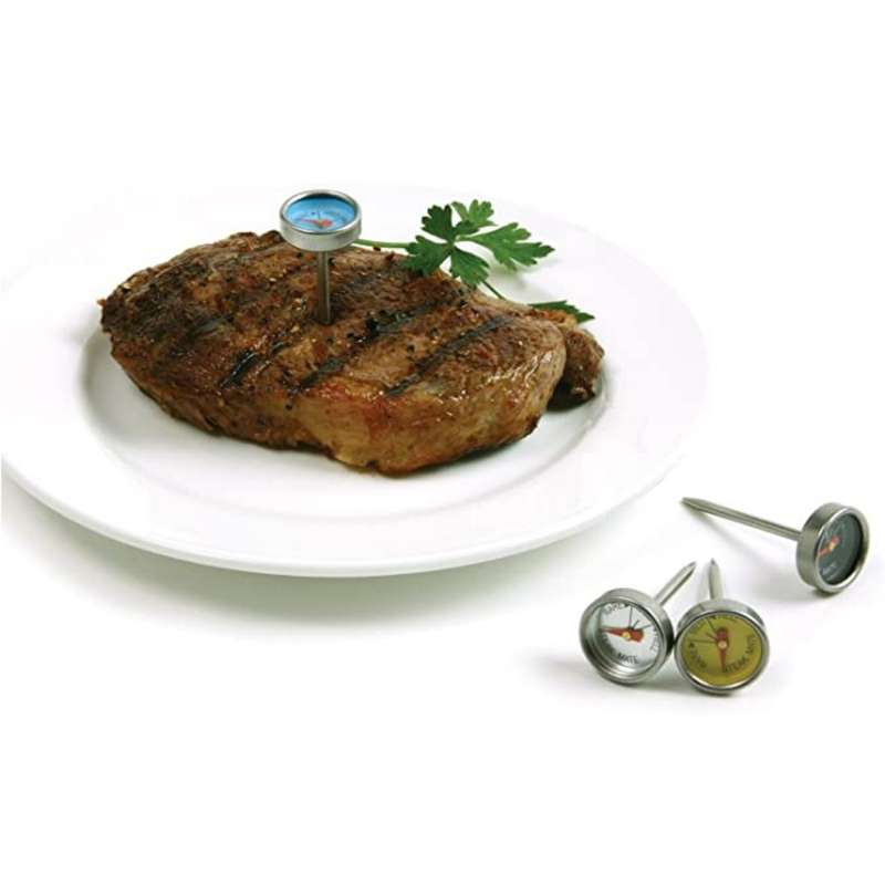 Lifespace Steak Button Thermometers - reusable 4 pack