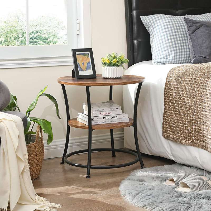 Lifespace Unique Living Room Round Coffee Side Table