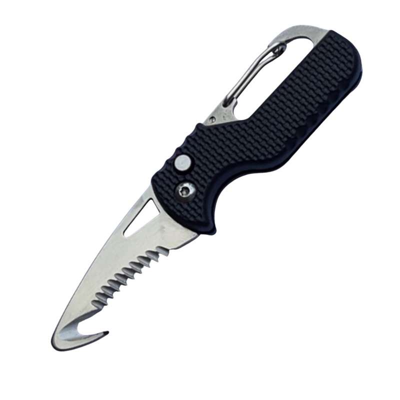 Lifespace Utility Keychain Knife / Seatbelt Cutter with Carabiner 1 pack
