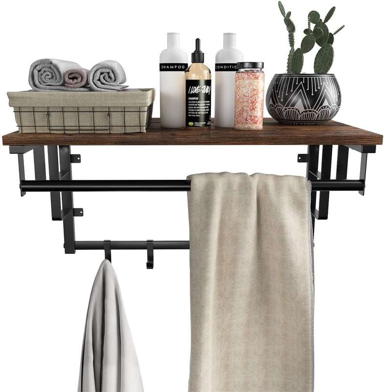 Lifespace Versatile Wall-mount Rack with Hooks