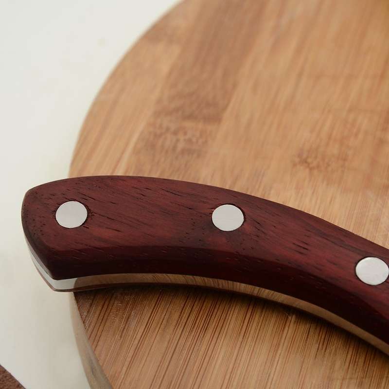 Lifespace Viking Style Chef Knife with Wood Handle & Sheath