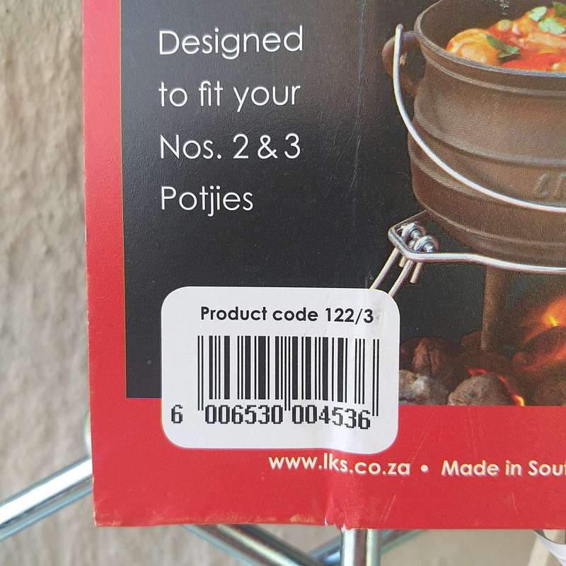 LK's Potjie Tripod - Collapsible - Mild Steel
