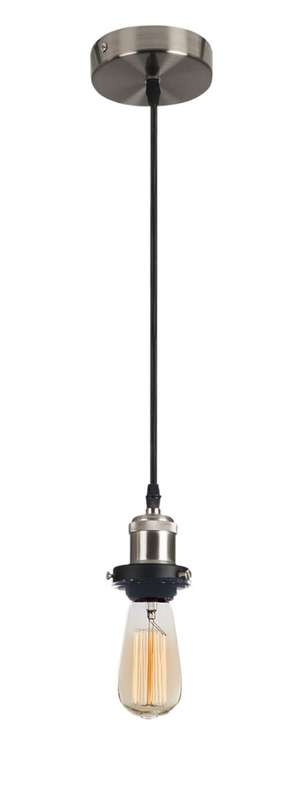 Pendant Satin Chrome with Clear Glass