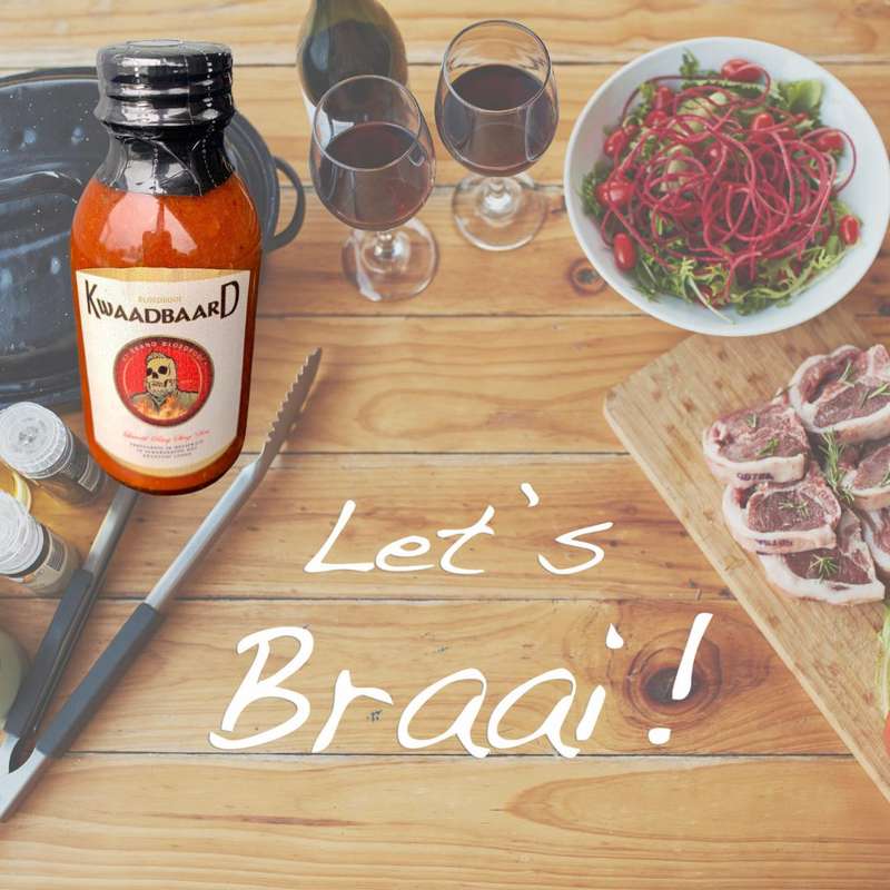 Rooibaard 'Kwaadbaard' Hot Chillie Sauce - "hy brand bloed rooi"