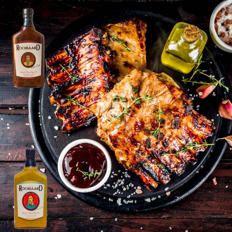 Rooibaard 'Kwaadbaard' Hot Chillie Sauce - "hy brand bloed rooi"
