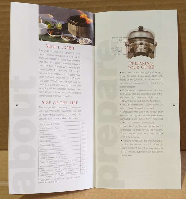 The Cobb Getaway Guide to Cooking Book & Recipes