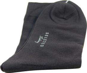 BAMBOO SILK SOCK - BLACK / FREE SIZE