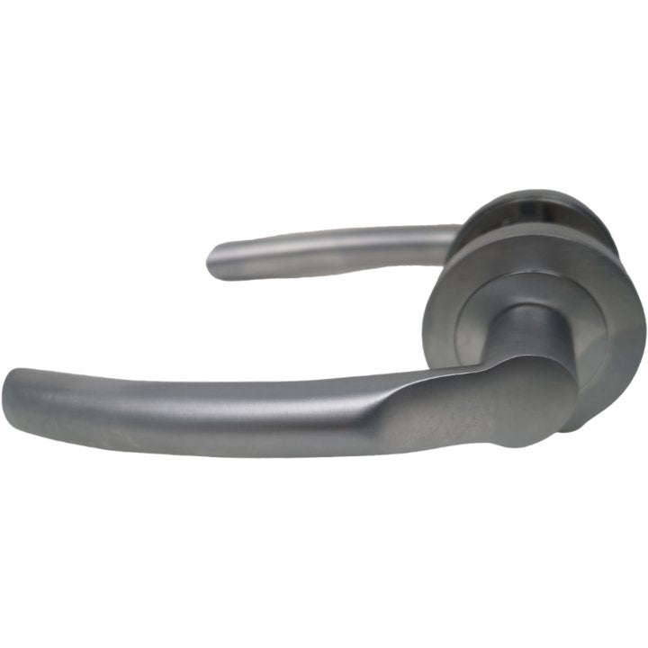 Solid Dorma Door Handle in Matt Chrome
