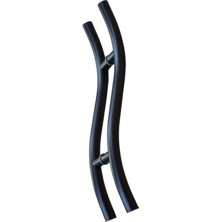 Matt Black "S" Shaped Stainless Steel Pull Handle 400mm CTC