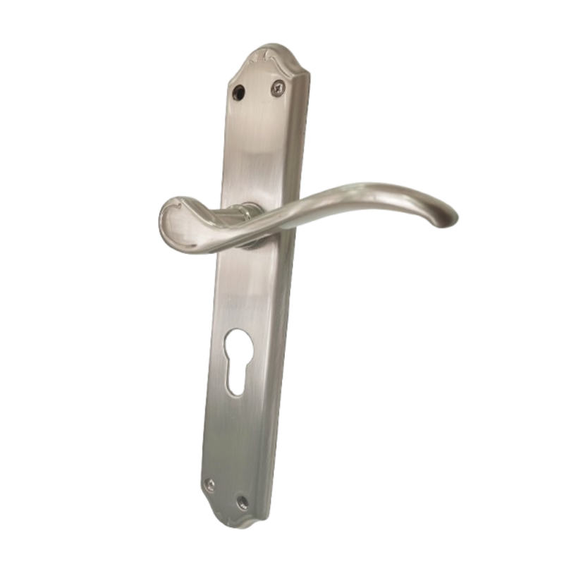 Classic Victorian style lever handle on plate - Tupai