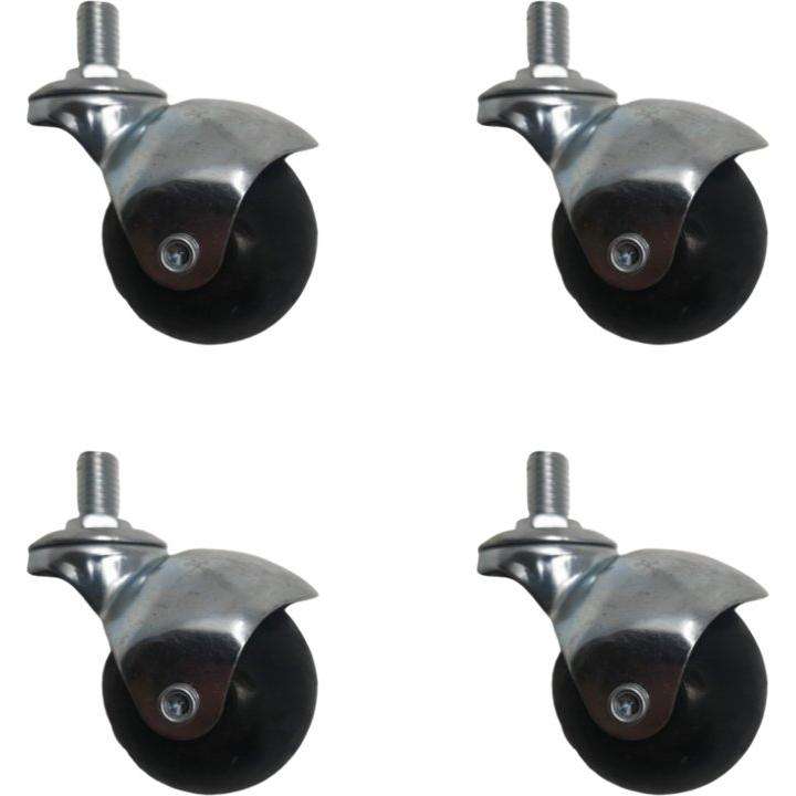 50mm Rubber Ball Castor Wheel with Thread
