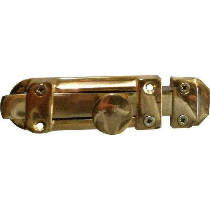 Brass barrel bolt - 100mm