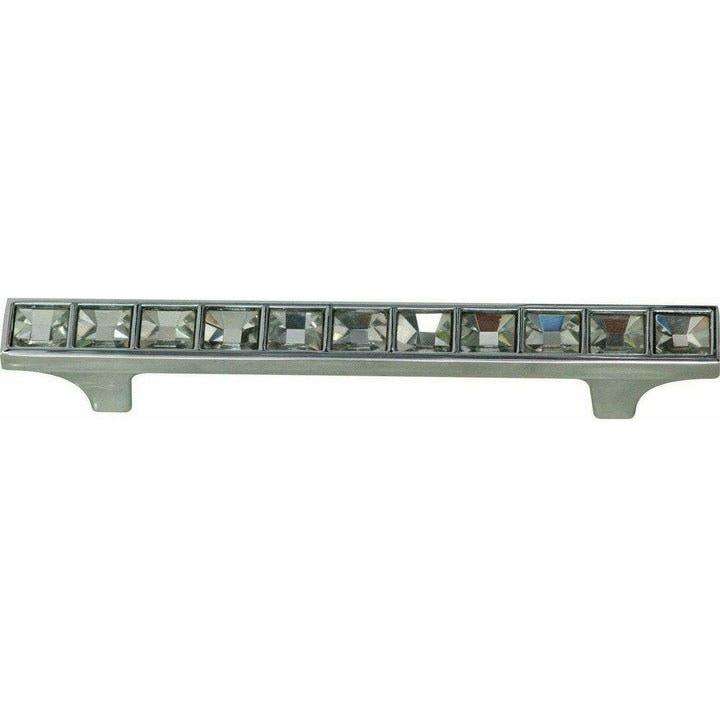 Chrome cupboard handle with diamante's