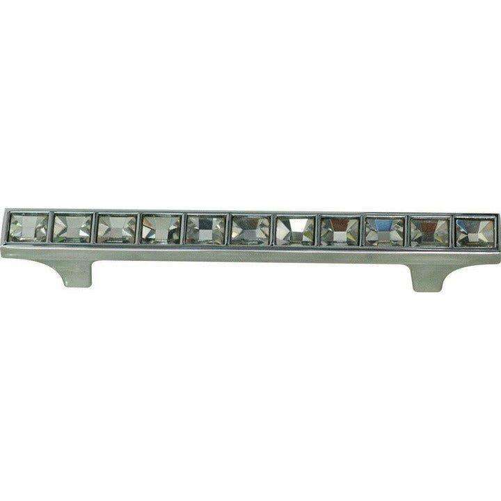 Chrome cupboard handle with diamante's