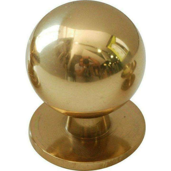 Round solid brass 30mm italian knob