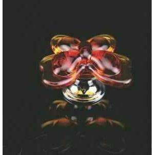 Crystal knob butterfly shape