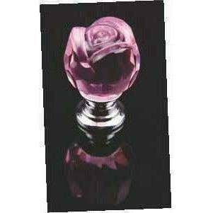 Crystal knob rose shape