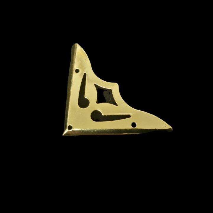 Decorative Box Corner Top Brass Plated
