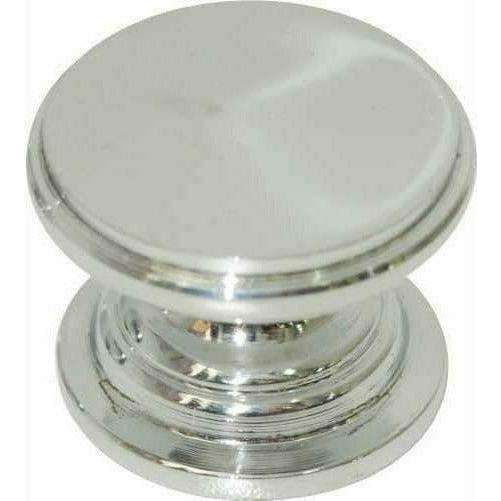 Flat knob solid brass 32mm