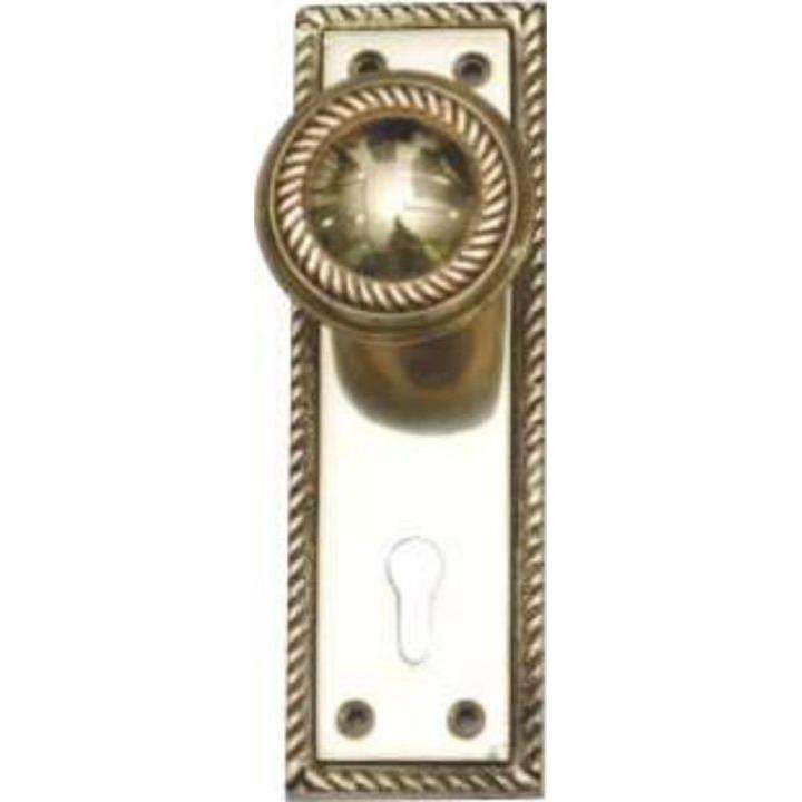 Georgian knob on back plate