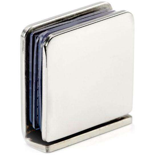 90° Wall to Glass U-Clamp for frameless showers
