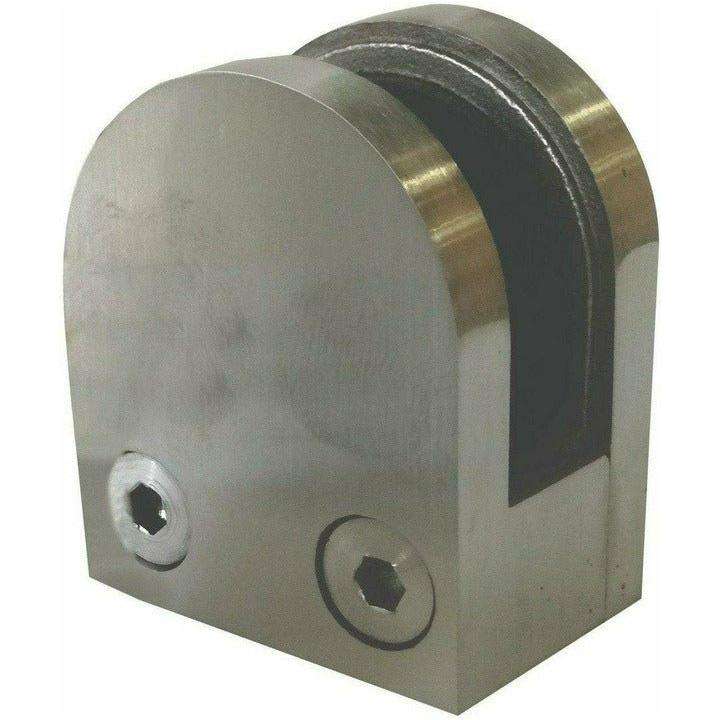 Heavy duty clamp for glass shelving