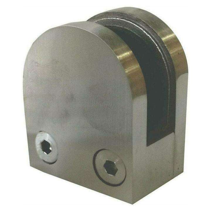 Heavy duty clamp for glass shelving