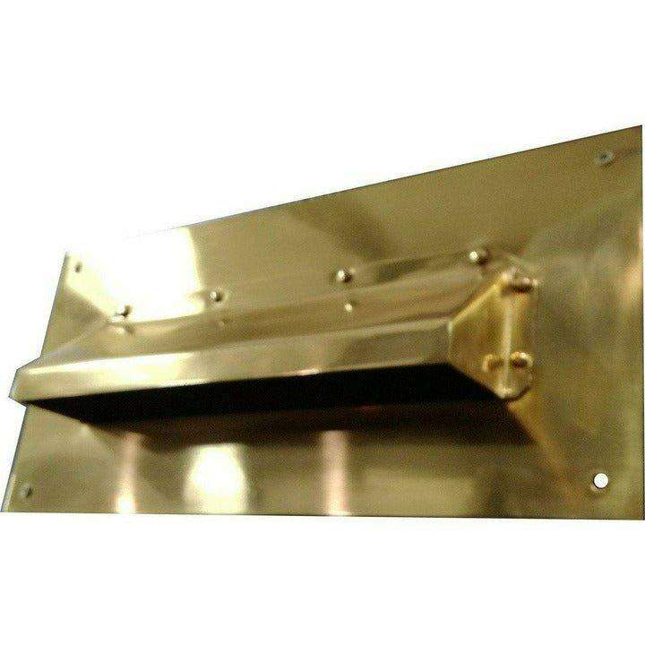 Hooded letter plate 350mm x 160mm x 50mm