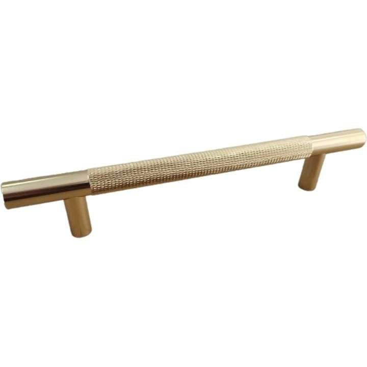 Knurled Cupboard Handle - Gold