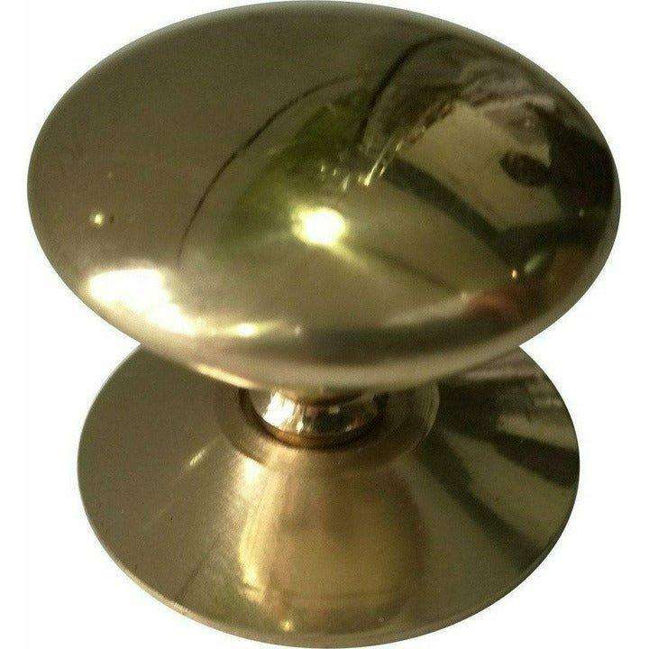 Mushroom knob solid brass