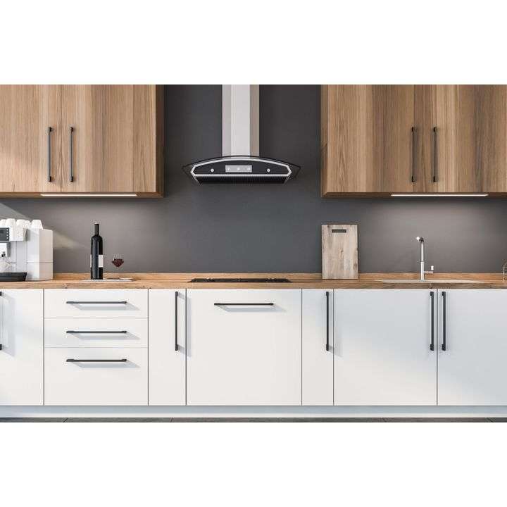 Neptune Handles - Slim Cupboard Handles in Matt Black