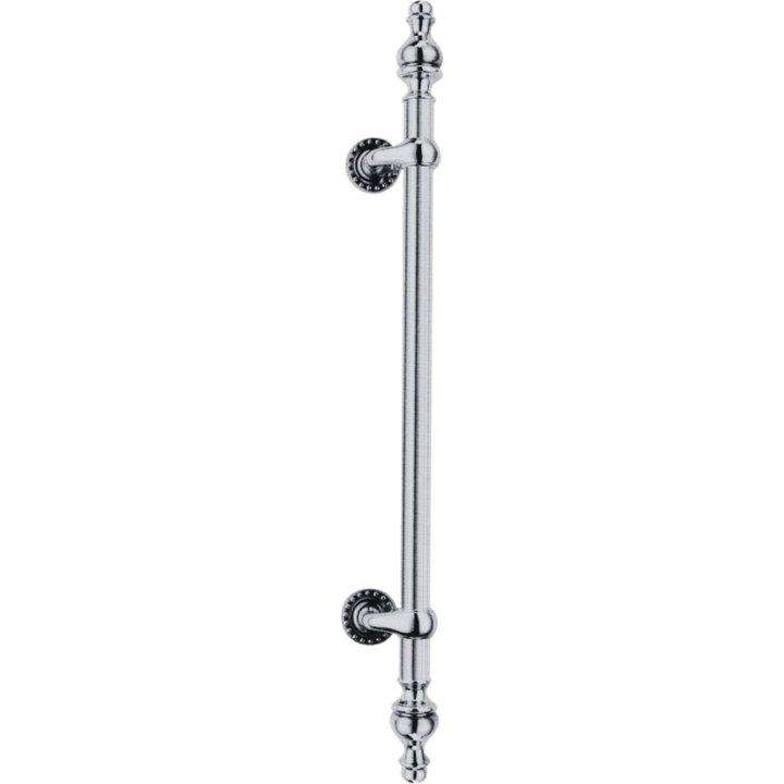 Offset pull handle with finials - 800mm